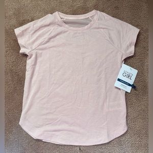 NWT Athleta Girl Comeback Tee Shirt Pink Size L/12